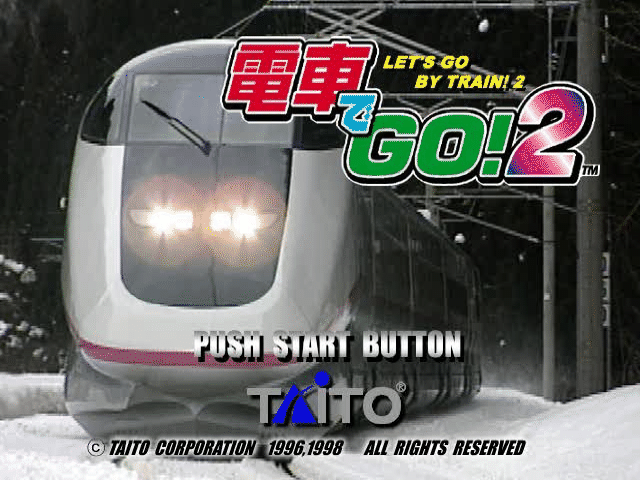 Densha de Go! 2 Kosoku-hen title screen for Playstation